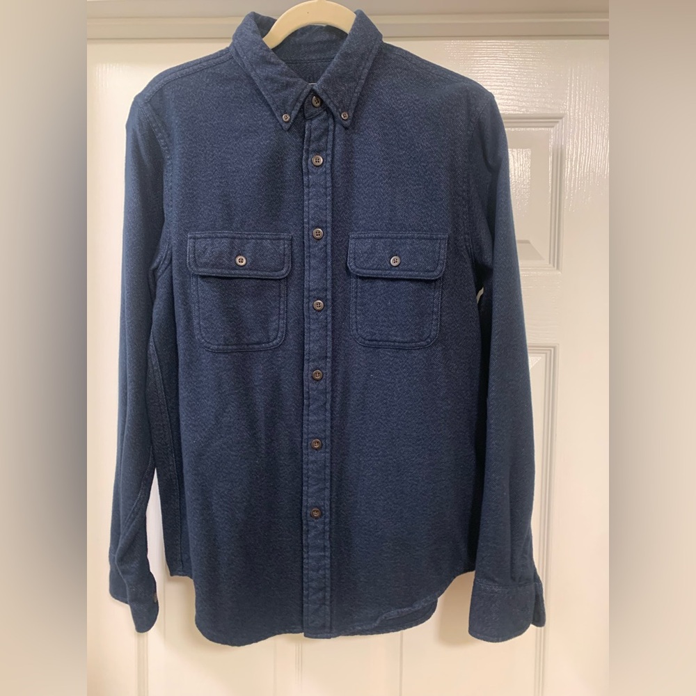 Abercrombie & Fitch Navy Blue Lightweight Shirt Jacket